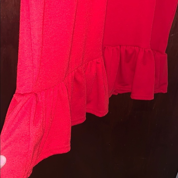 Deep Red Sweater Dress ASOS Curve - Picture 6 of 7